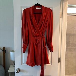 Zimmermann silk wrap dress